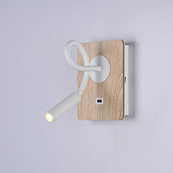 Barcelona LED Lot de 2 - Applique liseuse flexible avec port USB "LONDON USB"