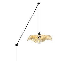 Barcelona LED Lampe suspendue en osier avec câble "ALINA"