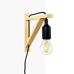 Barcelona LED Applique scandinave murale "YOJO" - Cadre en bois et suspension