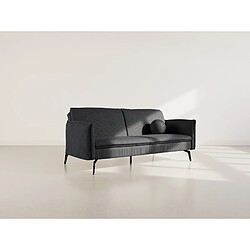 Bestmobilier Lexie - Canapé convertible clic-clac 2 places en velours côtelé