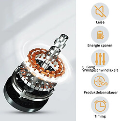 NETTLIFE Ventilateur de plafond LED avec éclairage - 39,5cm Moderne, grand & silencieux, télécommande, minuterie, 34W, 3000K-6000K dimmable pas cher