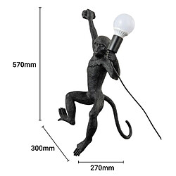 Barcelona LED Applique murale design singe en résine "César" pas cher