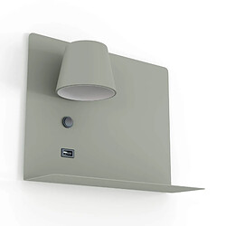 Barcelona LED Lampe de lecture avec port USB "BASKOP" - 6W - Gauche