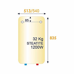 Chauffe eau électrique CHAUFFEO PLUS vertical mural 100L ATLANTIC 053015