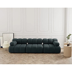 Lisa design Canapé droit Ruby 3 places - Noir
