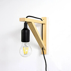 Barcelona LED Applique scandinave murale "YOJO" - Cadre en bois et suspension
