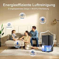 Déshumidificateur NETTLIFE 1400 ml avec minuterie et d'ambiance (noir) pas cher