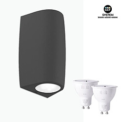 Applique murale Fumagalli "Double Marta" CCT GU10 2 x 4,5W IP55