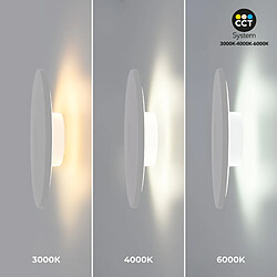 Barcelona LED Applique murale circulaire "Eclipse" - 18W - CCT - IP65