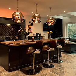 Barcelona LED Lampe suspendue design en cristal "Abril" - Ø 28cm