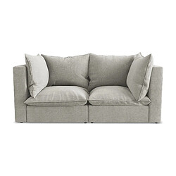 Makamii Canapé modulable 2 places - Gris clair