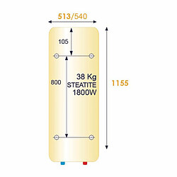 Chauffe eau électrique CHAUFFEO PLUS vertical mural 150L ATLANTIC 053016