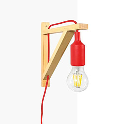 Barcelona LED Applique scandinave murale "YOJO" - Cadre en bois et suspension