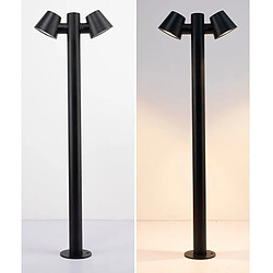 Barcelona LED Lampadaire double en acier 2xGU10 Max 35W IP44
