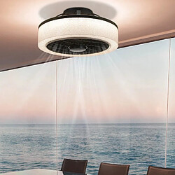 Acheter NETTLIFE Ventilateur de plafond LED avec éclairage - 39,5cm Moderne, grand & silencieux, télécommande, minuterie, 34W, 3000K-6000K dimmable