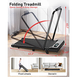 RATTANTREE Tapis Roulant électrique Pliant Noir