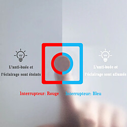 Miroir Salle de bain antibuée avec éclairage LED 100x60 installation réversible SANILAND pas cher