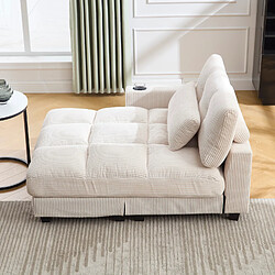 Okwish Canapé droit 2 places - Beige