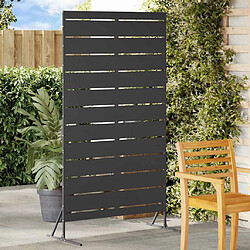 vidaXL Écran de confidentialité Noir 100 x 50 x 180 cm Acier