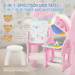 Avis Joyz Ensemble de sièges pour enfants 2 en 1, table de jeu avec tableau et chaise
