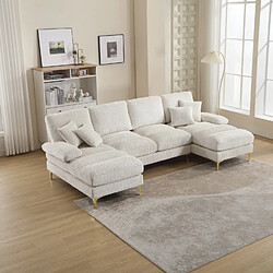 Okwish Canapé droit 4 places - Beige