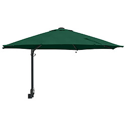 vidaXL Parasol de jardin Vert 248 x 248 x 148 cm Polyester et Acier
