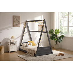 Avis Homy France Lit pour enfant Gris 90x190 cm TIPI