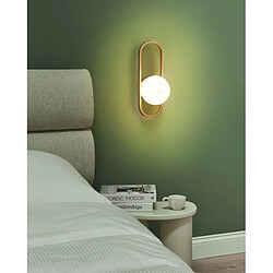 Beliani Lampe murale VARDI Métal Doré