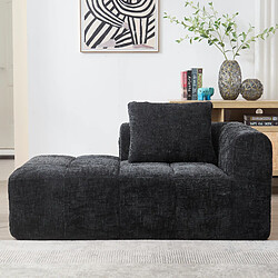 Okwish Canapé droit 1 place - Noir