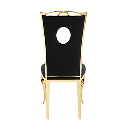 Homy France Lot de 4 Chaises baroque ROYAL Gold Velours