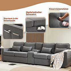 Avis Okwish Canapé droit 4 places - Blanc