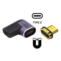 Adaptateur Magnétique Coudé Ewent EC1048 USB-C/USB-C 140W