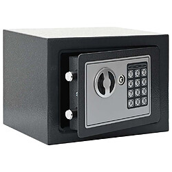 vidaXL Coffre-fort numérique Gris foncé 23 x 17 x 17 cm Acier