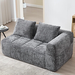Okwish Canapé droit 2 places - Gris