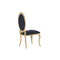 Homy France Lot de 4 chaises ANGEL baroque Gold simili cuir