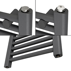 LuxeBath Radiateur de Salle de Bain Electrique, Anthracite