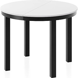 Wfl group Table Corin ronde à manger - Blanc