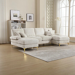 Okwish Canapé droit 4 places - Beige