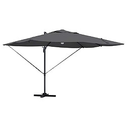 vidaXL Parasol Anthracite 351 x 250 x 253 cm Polyester et Aluminium