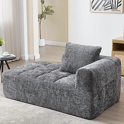 Okwish Canapé droit 1 place - Gris