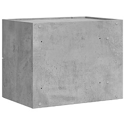 Decoshop26 Lot de 2 chevets muraux - Gris pas cher