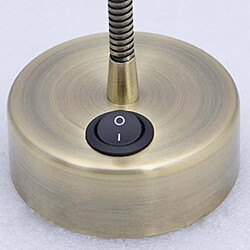 Avis NETTLIFE LED liseuse murale lampe de lecture lit montage mural 2 lampes de lit col de cygne bronze 3W 3000K en cuivre 360°