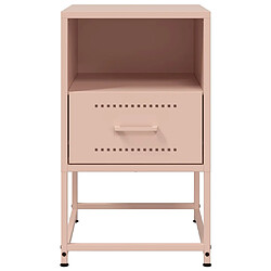 Avis Decoshop26 lot de 2 tables de chevet - Rose