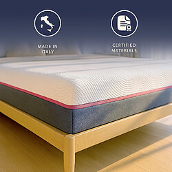 The White Stone Matelas 180x200 Ressorts Ensachés et Memory Foam | Hauteur 30 cm | Ergonom pas cher