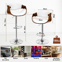 Avis Alfordson Tabouret de bar - Blanc