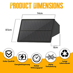 Acheter Lampes solaires NETTLIFE pour mur extérieur - 2 appliques solaires extérieures, éclairage extérieur, lumière blanche chaude