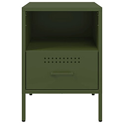 Avis Decoshop26 Lot de 2 tables de chevet - Olive