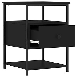 Avis Decoshop26 lot de 2 tables de chevet avec tiroir - Noir