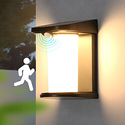 Lampes solaires d'extérieur NETTLIFE avec détecteur de mouvement Applique murale solaire d'extérieur 2 modes blanc chaud 3 000 K