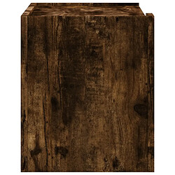 Avis Decoshop26 lot de 2 chevets muraux avec tiroir - Chêne